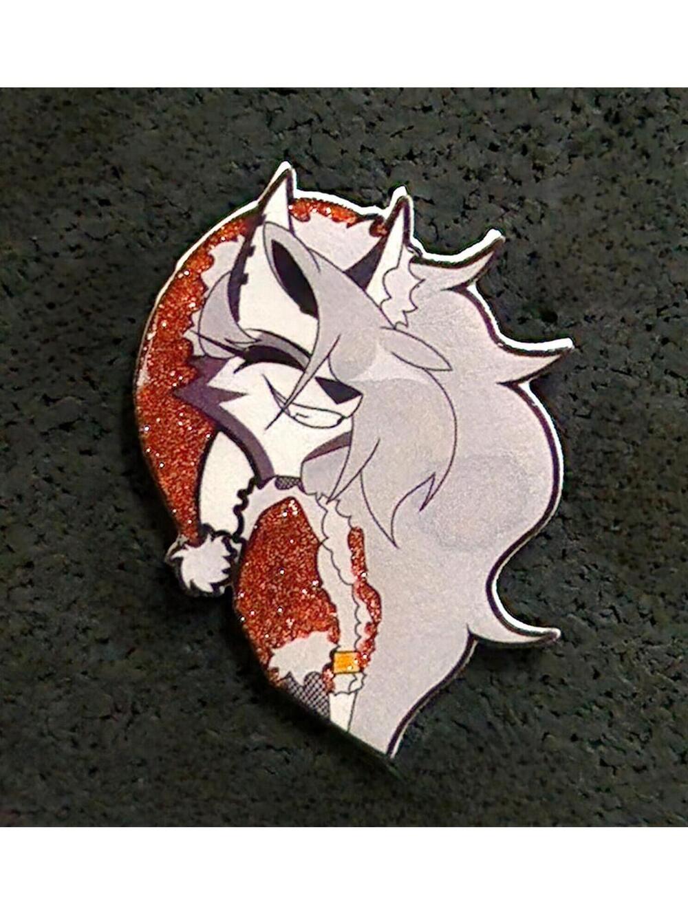 Loona glitter pin - Helluva Boss